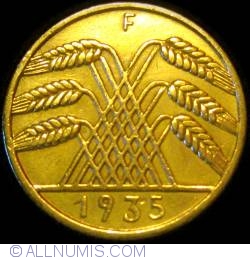 Image #2 of 10 Reichspfennig 1935 F
