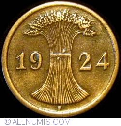 Image #2 of 2 Reichspfennig 1924 F