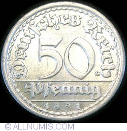 Image #1 of 50 Pfennig 1921 E