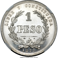 1 Peso 1877 A