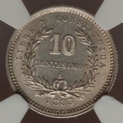 10 Centesimos 1893 So