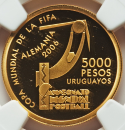 Image #1 of 5000 Pesos 2004 Uruguayos - XVIII Campionatul Mondial de Fotbal - Germania 2006