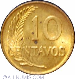 Image #2 of 10 Centavos 1954