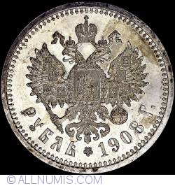 Image #2 of 1 Rouble 1908