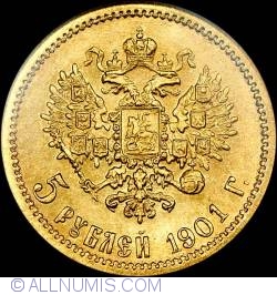 Image #2 of 5 Roubles 1901