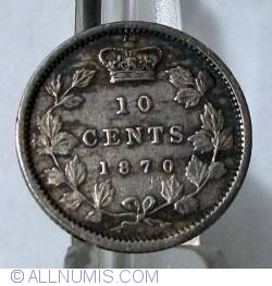 Image #1 of 10 Cents 1870 (Narrow 0)