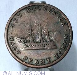 Image #1 of 1/2 Penny 1843 - Jeton banca