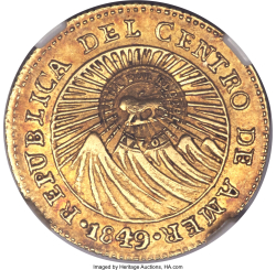 Image #2 of [Countermark] 1 Escudo ND (1849-57) CR JB 1849
