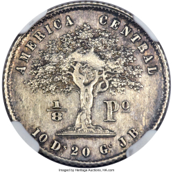 Image #1 of 1/8 Peso 1855 JB
