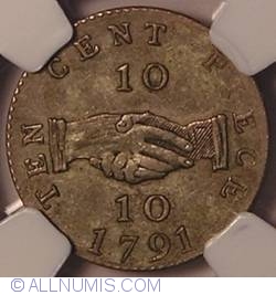 Image #2 of 10 Cents 1791