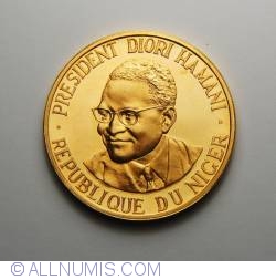 Image #2 of 100 Francs 1960 - Presedintele Diori Hamani