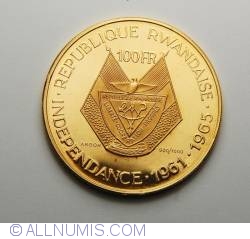 100 Francs 1961 - President Gregoire Kayibanda