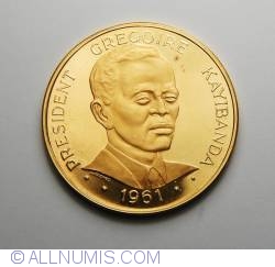 Image #2 of 100 Francs 1961 - Presedintele Gregoire Kayibanda