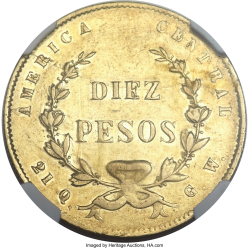 10 Pesos 1872 GW