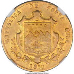 Image #2 of 5 Pesos 1870 GW