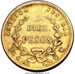 Image #1 of 10 Pesos 1871 GW