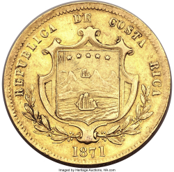 10 Pesos 1871 GW