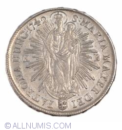 Image #2 of 1 Thaler 1742 (bust right with two curls hanging in back)