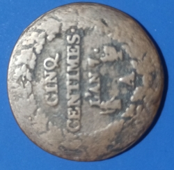 Image #1 of 5 Centimes 1798 (l'an 7)