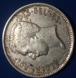 Image #2 of 5 Francs 1932 - 1 Belga (French text)