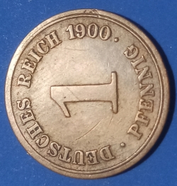 1 Pfennig 1900 G