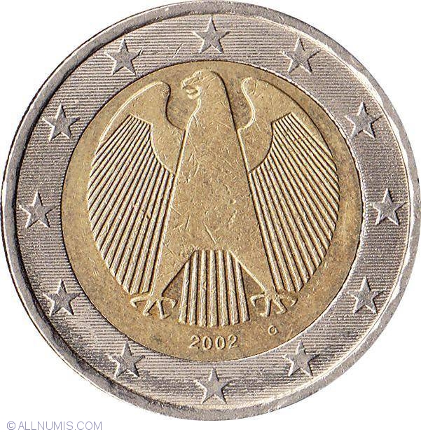 2 Euro 2002 G Euro 2002 present Germany Coin 24966