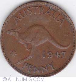 1 Penny 1947 (p) dot after penny