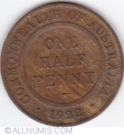 Image #1 of 1/2 Penny 1922