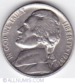 Image #2 of Jefferson Nickel 1987 D