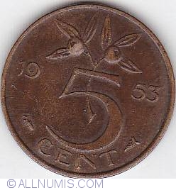 Image #1 of 5 Cent 1953