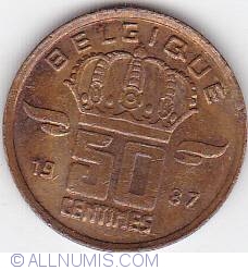 Image #1 of 50 Centimes 1987 (Belgique)