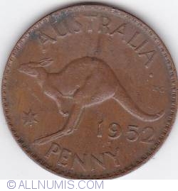 Image #1 of 1 Penny 1952 (p) - dot after Australia