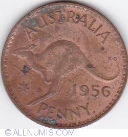 1 Penny 1956 (p) - dot after penny