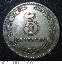 Image #2 of 5 Centavos 1909