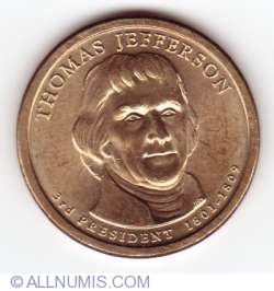 1 Dollar 2007 P - Thomas Jefferson