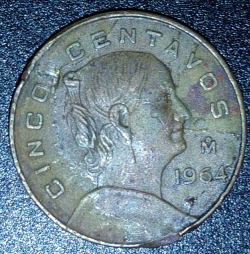Image #1 of 5 Centavos 1964