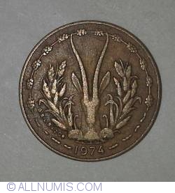 Image #2 of 5 Francs 1974