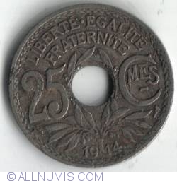 25 Centimes 1914