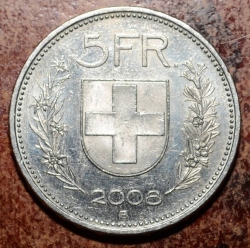Image #2 of 5 Francs 2008