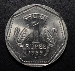 Image #2 of 1 Rupee 1989 (N)