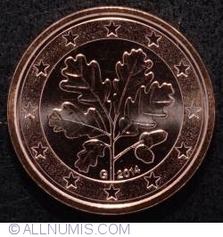 Image #2 of 1 Euro Cent 2014 G
