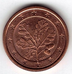 Image #2 of 1 Euro Cent 2011 D