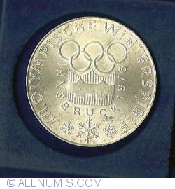 Image #2 of 100 Schilling ND (1974) - Olimpiada de iarna - Innsbruck - Logo-ul competitiei