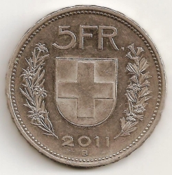 5 Francs 2011 B