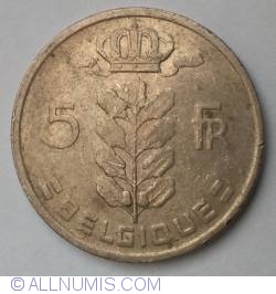 5 Franc 1973 (Belgique)