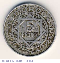 Image #1 of 5 Francs 1951 (AH 1370)