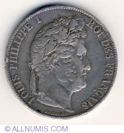 Image #1 of 5 Francs 1847 A