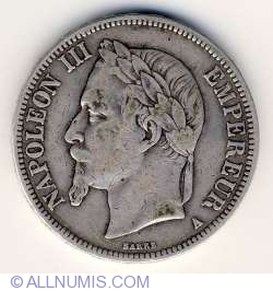 Image #1 of 5 Francs 1868 A
