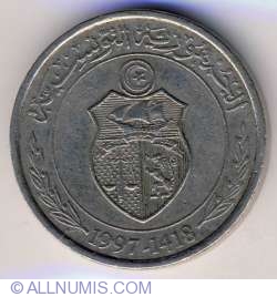 Image #1 of 1/2 Dinar 1997 (AH 1418)