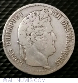 Image #1 of 5 Francs 1839 K